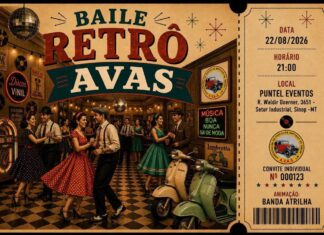 Baile Retrô da Associação de Veículos Antigos de Sinop (AVAS) promete noite de música e nostalgia